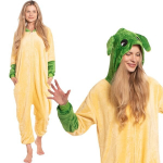 Moteri&scaron;ka Vientisa Pižama Kigurumi Onesie Žvaigždžių Karai Yoda Geltona 175-185 Cm Xl