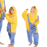Vaiki&scaron;ka Pižama Kigurumi Miniono Kostiumas Geltonas 135-145 Cm, 135-145 cm