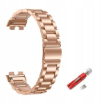 BestAccessories, Plieninė apyrankė &bdquo;H. Band 8/9/10&ldquo;, rožinio aukso spalvos