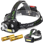 Bailong galvos žibintuvėlis 5x LED + COB CREE XM-L3-U3