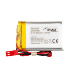 Li-Po LP523450 Akyga AKY0620 3.7V / 900mAh PCM akumuliatorius JST 2 kontaktų jungtis 150mm