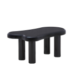 Homla ALTO juodas kavos staliukas, 100 x 60 x 45 cm &ndash; modernus MDF dizainas