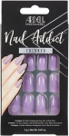 Dirbtiniai Nagai Ilgi Lovely Lavender + Ardell Klijai 28 Vnt.