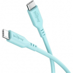&bdquo;Goobay&ldquo; USB-C silikoninis laidas, 1,5 m, turkio spalvos