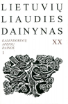 Lietuvių liaudies dainynas, XX tomas. Kalendorinių apeigų dainos (1), Lietuvių liaudies dainynas, XX tomas. Kalendorinių apeigų dainos (1)