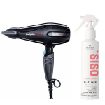 Babyliss Pro Caruso Hq 2400W Bab6970Ie + Schwarzkopf Osis Flatliner Heat Protection Spray 200Ml