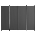Kambario pertvara, 4 panelių, pilka