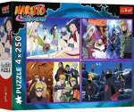 Trefl Naruto Shippuden Dėlionė 4x250 elementų