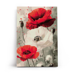 Tapymas pagal numerius 20x30 cm, Žydinčios Aguonos, varvikas, MC1153e