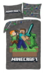 Halantex vaiki&scaron;kas patalynės komplektas Minecraft, 140x200 cm, 2 dalių