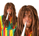 "Rasta" rudos spalvos perukas