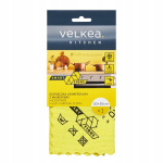 Velkea Kitchen virtuvės &scaron;luostė Smart Fibre, geltona, 1 vnt.