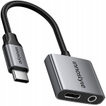 INNOSTYLE USB-C MINI JACK 3.5 ADAPTERIO AUX LAIDAS, SKIRTAS &bdquo;SAMSUNG DAC&ldquo;