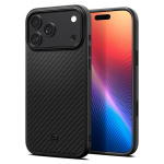 Spigen Enzo Aramid T, black - iPhone 17 Pro Max