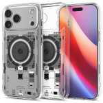 Telefono dėklas iPhone 17 Pro skaidrus MagSafe Spigen