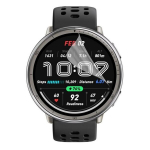 Apsauginis stiklas Amazfit Active 2 (Apvalus) [Pakuotė 6] Itin plonas atsparus plastikinis apsauginis filmas Phonillico&reg;