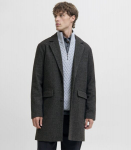 Jack & Jones vyri&scaron;kas paltas 12288145*01, tamsiai pilka/dark