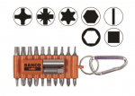 Bahco 1/4" antgalių rinkinys su adapteriais, 22 vnt.