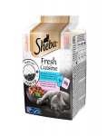 Sheba Fresh Cuisine Taste of Tokyo suaugusioms katėms su tunu ir ryžiais, su la&scaron;i&scaron;a ir ryžiais, 12x(6x50g)