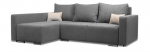 Kampinė sofa Megan (de&scaron;inė) &Scaron;viesiai pilka