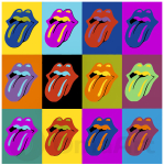 Tapyba pagal skaičius Rolling Stones Pop Art, 40x40
