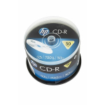 hp cd-r, cre00017-3, 69307, 50 pakuočių, 700 mb, 52x, 80 min., 12 cm, be spausdinimo galimybės, su verpste, skirtas duomenų archyvavimui