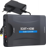 SCART į HDMI keitiklis adapteris RETOO E392, Full HD 1080p/720p, su maitinimu