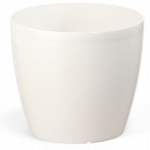 Plastikinio korpuso vazonas baltas 25 cm Magnolija