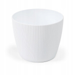 Plastikinio korpuso vazonas baltas 14 cm Magnolija Jumper