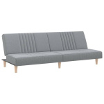 Dvivietė sofa-lova vidaXL, &scaron;viesiai pilka