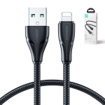 USB Kabelis Joyroom 'S-UL012A11' juodas 'Lightning' 120cm (iki 2.4A)