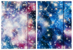 Aplankas su gumyte A4 Galaxy Starpak