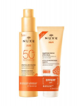 Rinkinys Nuxe Sun: apsauginis pur&scaron;kiklis nuo saulės SPF50, 150 ml + &scaron;ampūnas, 100 ml