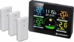 Bresser Thermo Hygro Quadro Nlx belaidė stotelė su 3 jutikliais