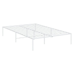 vidaXL Metalinis lovos rėmas, baltos spalvos, 120x190cm