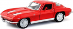 Chevrolet Corvette Stingray 1963 Raudonas Metalo Modelis