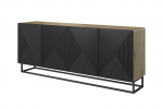 Komoda Bogart Asha 200, ruda/juoda