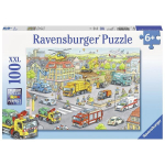 Dėlionė miesto ma&scaron;inos Ravensburger 10558, 100 d.