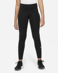 Nike mergaičių tamprės NK DF ONE, juodos