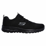 Sportiniai batai moterims Skechers, juodi, 39
