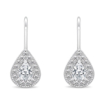 Sidabriniai paauksuoti auskarai moterims Brilio Silver EA402W SBS1919