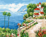 Tapyba pagal skaičius Somewhere by the sea, 40x50 cm