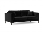 Keturvietė sofa Luis 4, juoda