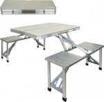 Sulankstomas stalas Aktive, 139x67x86 cm, baltas