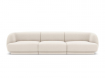 Sofa Micadoni Home Miley Miley 259x85x74 cm, balta