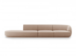 Sofa Micadoni Home Miley left, 302x85x74 cm, ruda
