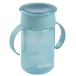 Nei&scaron;siliejantis mokomasis puodelis Beaba, mėlynas, 360 ml, 12m+