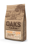 Oak's Farm Grain Free mažų ir labai mažų veislių jauniems &scaron;unims su la&scaron;i&scaron;a ir kriliu, 2 kg