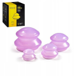 Silikoninės vakuuminės taurės 4Fizjo, 4 vnt., rožinės