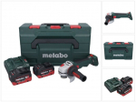 Akumuliatorinis kampinis &scaron;lifuoklis Metabo WB 18 LT BL 11-125 18 V 125 mm su akumuliatoriumi ir krovikliu
